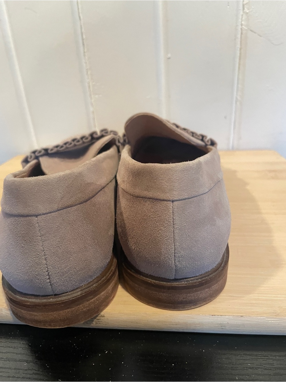 Seychelles Taupe Suede Fringed  Loafers size 6.5 - Picture 3 of 8